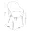 Dining/ Accent Chair In Walnut Wood And Teal Fabric-811104962