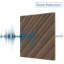 Panneau mural acoustique pelez et collez en PET 11,8 po x 11,8 po, feutre insonorisé à lattes diagonales 3D avec 96 pattes adhésives-130993703