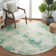 Hallette Hand Tufted Wool/Cotton Geometric Rug in Green