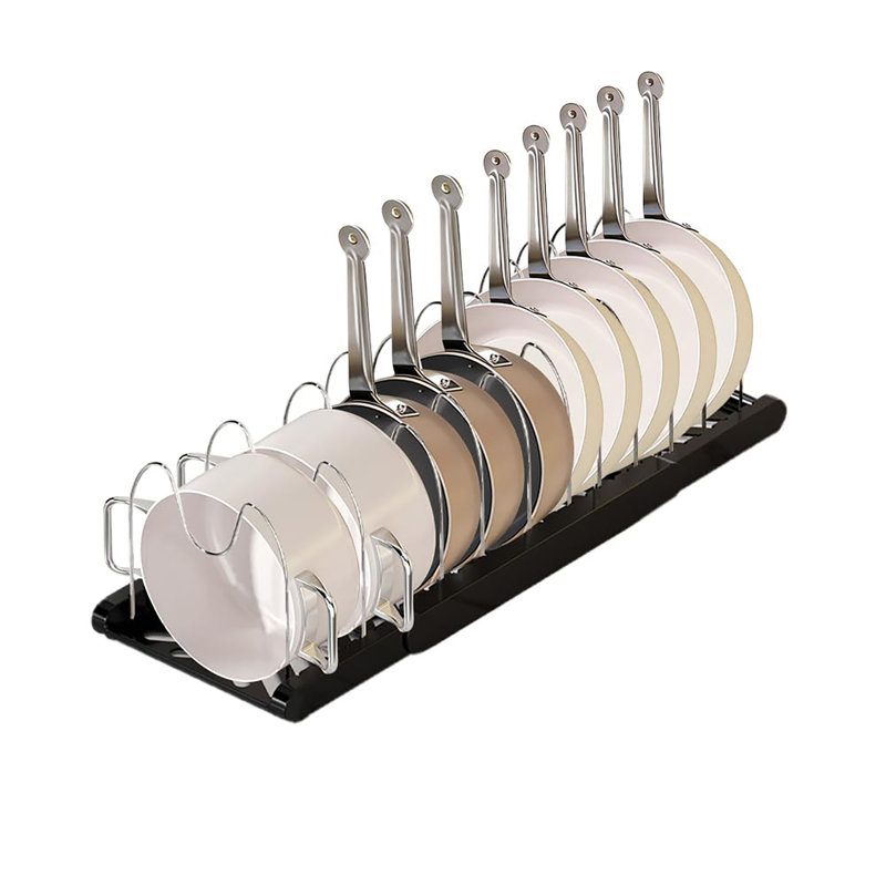 Range-pan extensible pour armoire, Noir