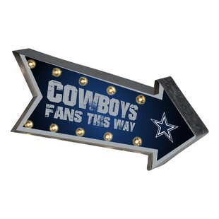 Arrow Light Up Marquee Sign, Dallas Cowboys Wall Décor
