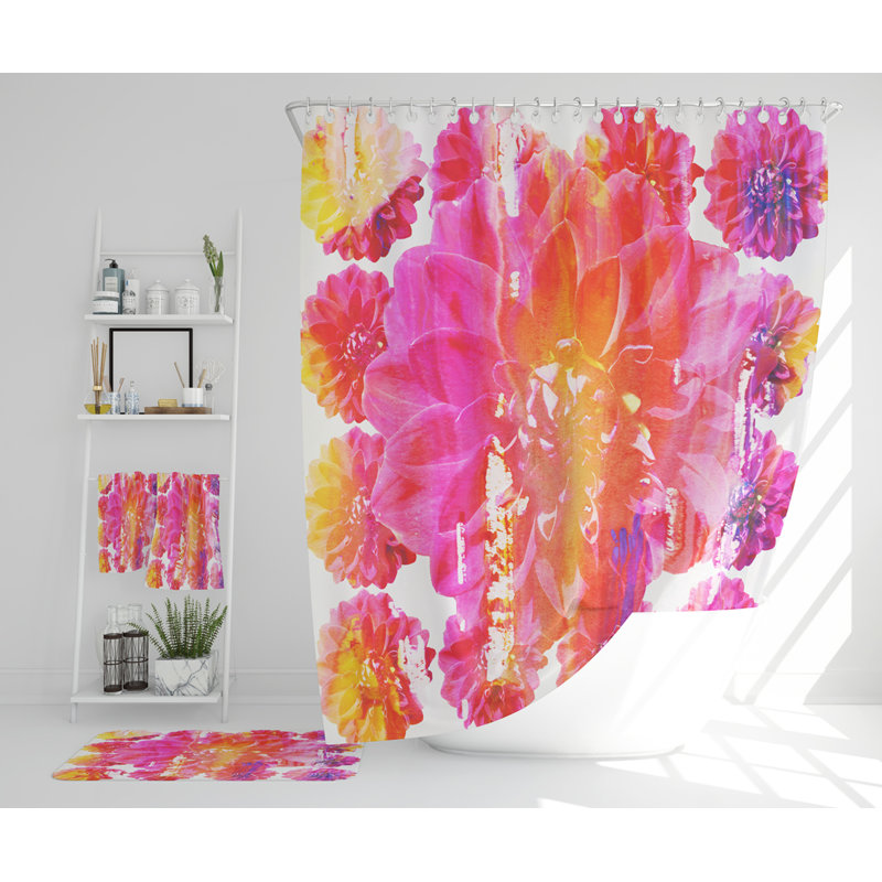 Nayami Polyester Shower Curtain Set