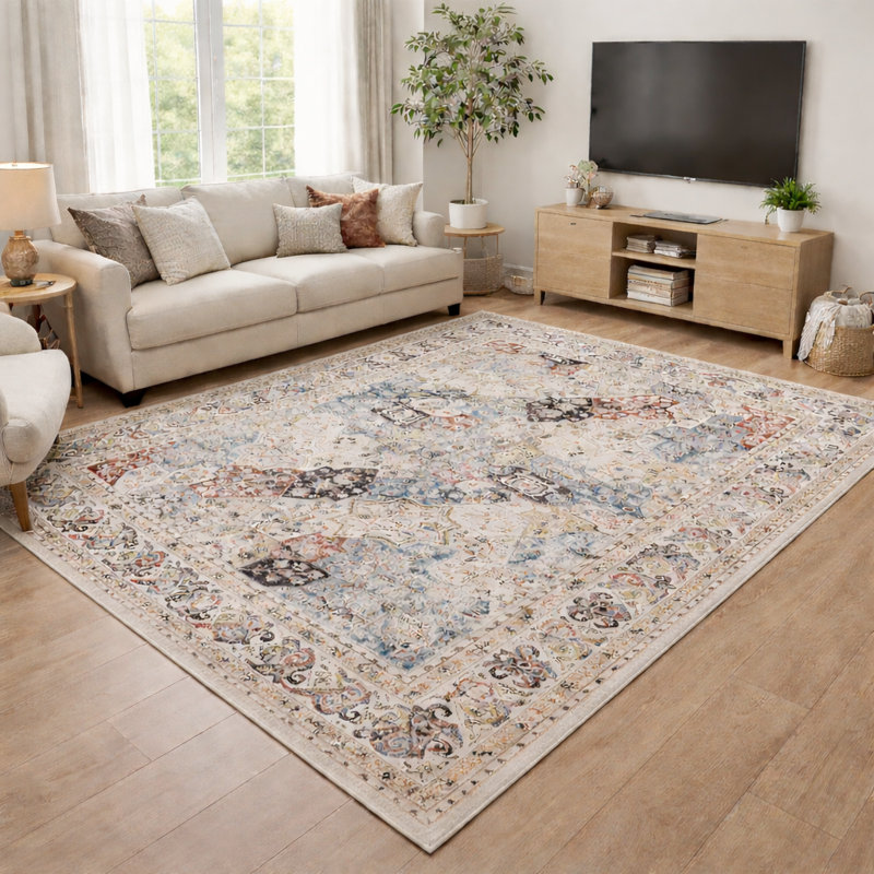 Oriental Machine Tufted Shag Area Rug, Rectangle 120 x 170 cm