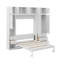 Lit escamotable simple avec casiers et armoires