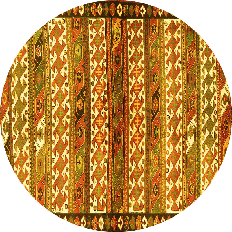 Southwestern Indoor Rug, Round 5'