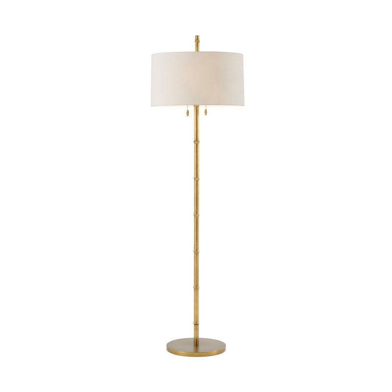 Kesden 72'' Satin Brass Traditional Floor Lamp