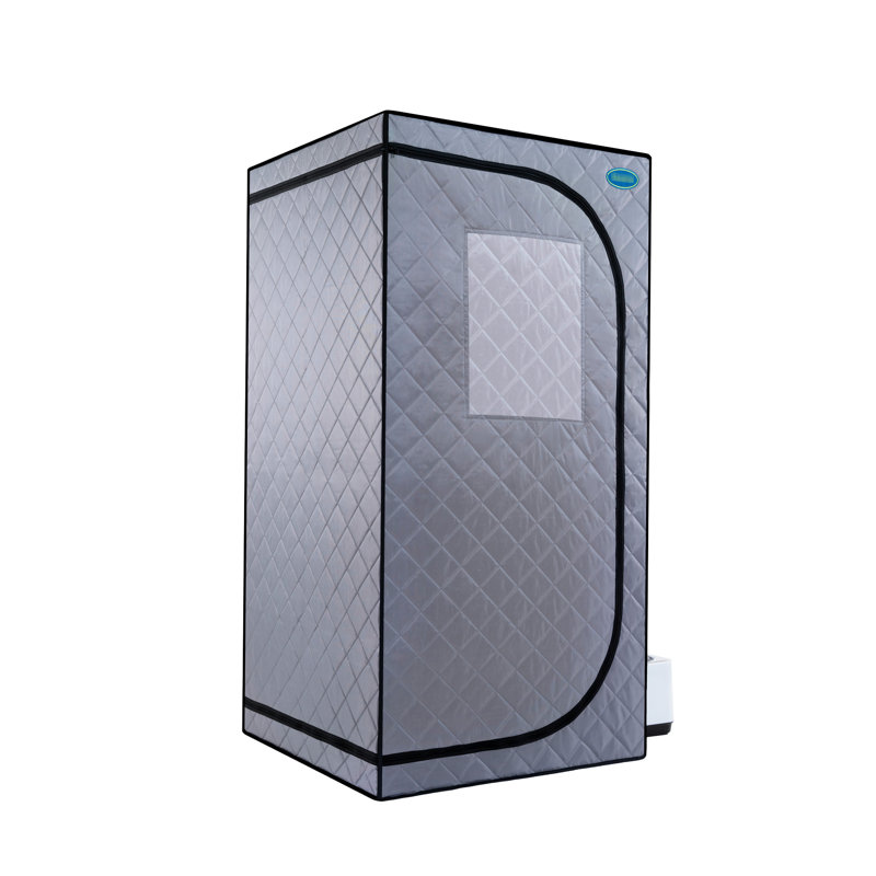 Portable Steam Grey Mini Plus - Personal Home Spa With Generator & Remote. Foldable Chair. Easy Installation. Quick Heating. Ul Accredited. Fabric. 360 Dispersion. Element. Improve Skin Smoothness