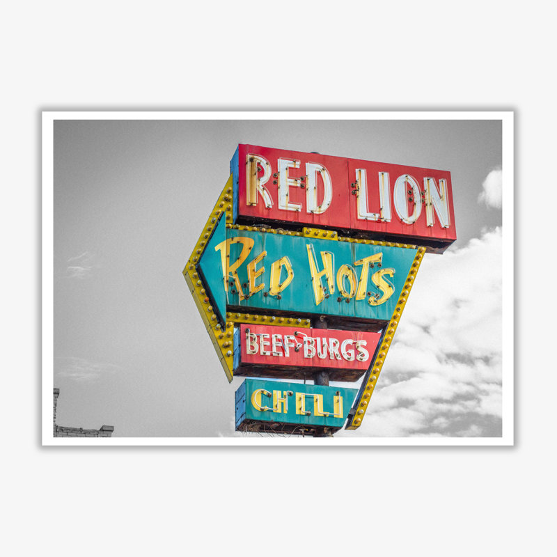 Vintage American Billboard - Print, No Frame, 85 cm H x 60 cm W x 1 cm D