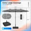 Parasol d'extérieur double face avec base incluse-1891274497