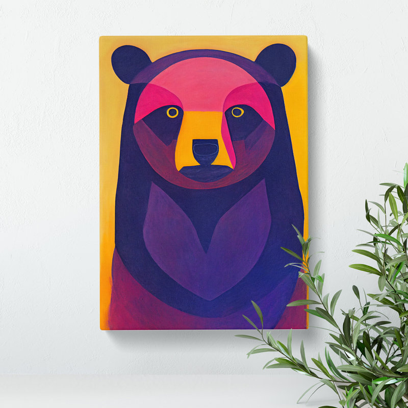 Eyes Of The Bear Abstract - Wrapped Canvas, 76cm H x 50cm W x 3cm D