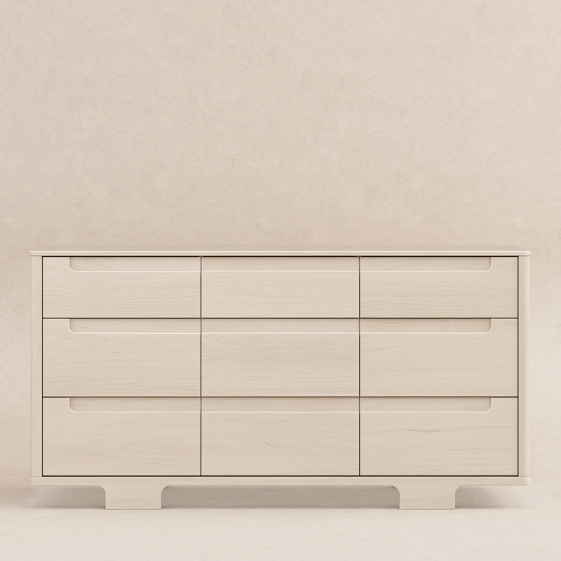 Yuzu 9-Drawer Dresser, Assembled, Washed Natural