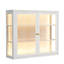 Vitrine murale en verre 3 faces avec portes doubles-2008277452