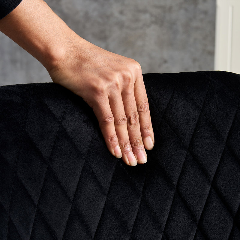 Chaise de salle à manger Carlean, Noir, noir, noir, noir
