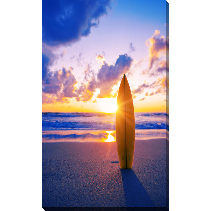 « surf ii », reproduction de photo sur toile tendue, H 60 po x l 36 po x P 1,5 po