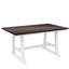 Ensemble de table de salle à manger en bois 6 pièces avec long banc et 4 chaises de style campagnard-133477105-133477106-133477107-133477112