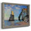 Les falaises rocheuses d'Étretat par Monet, reproduction d'art sur toile-96282151-96282152