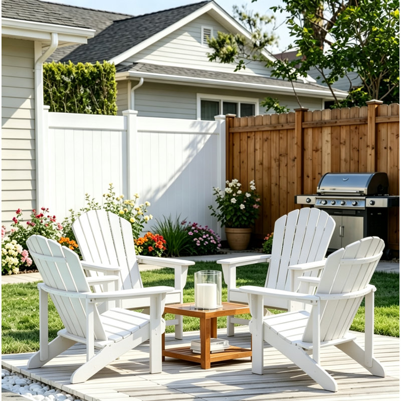 Arneson Outdoor Adirondack Chair, White