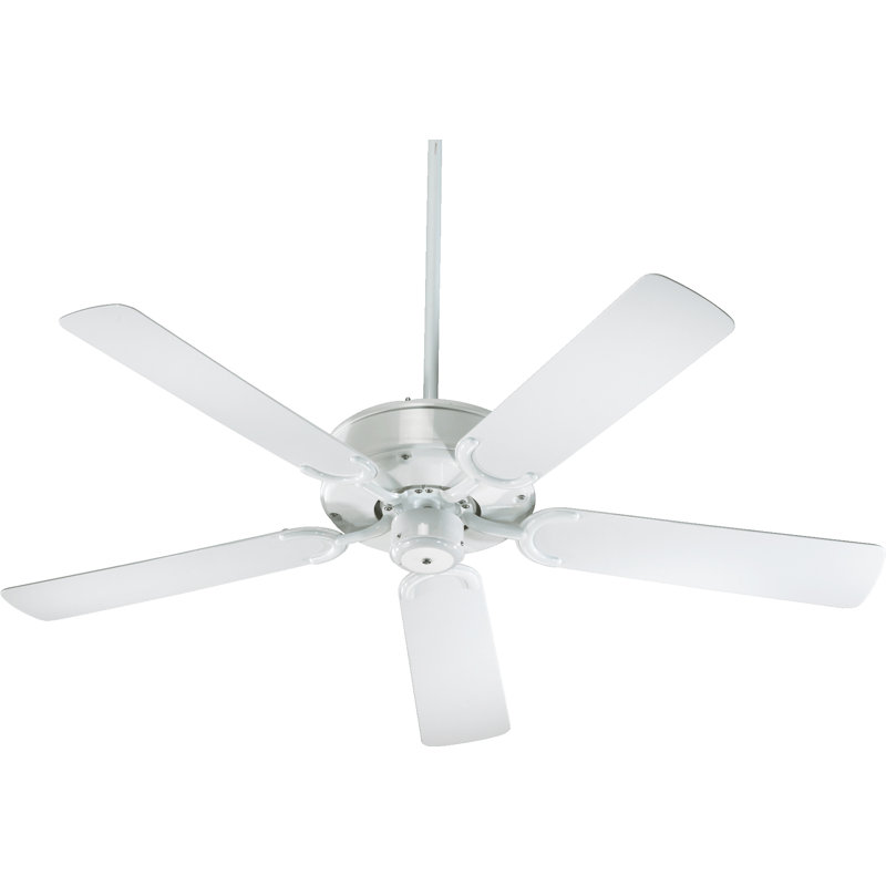 Maci 52'' Ceiling Fan, White with White Blades