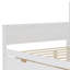 Lit de jour double en bois avec tablettes de rangement, lit multifonctionnel avec deux tiroirs de rangement et bureau d'étude