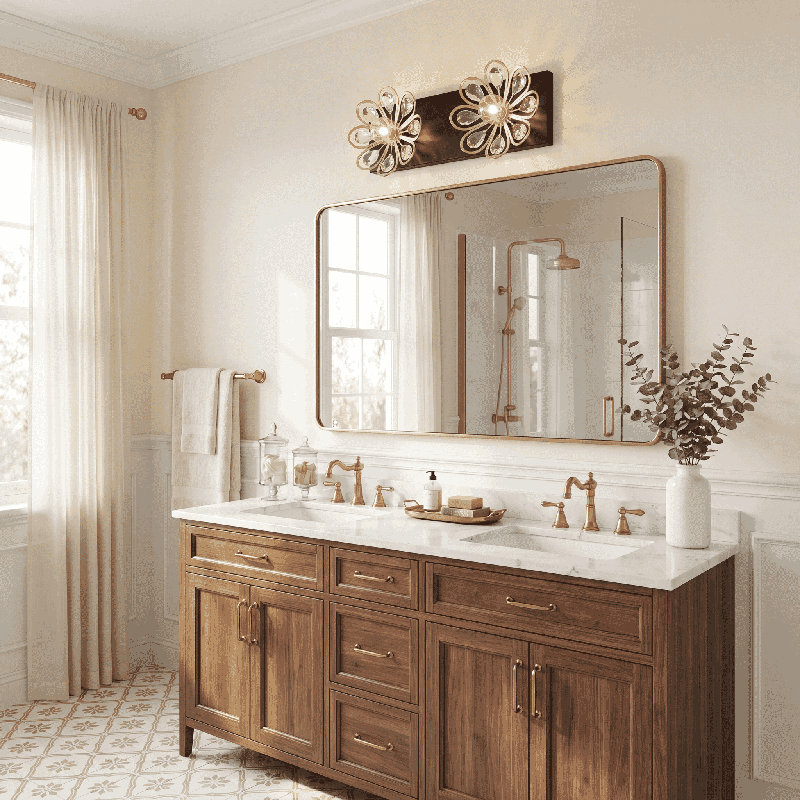 Eigil 2 - Light Dimmable Vanity Light, Satin Nickel