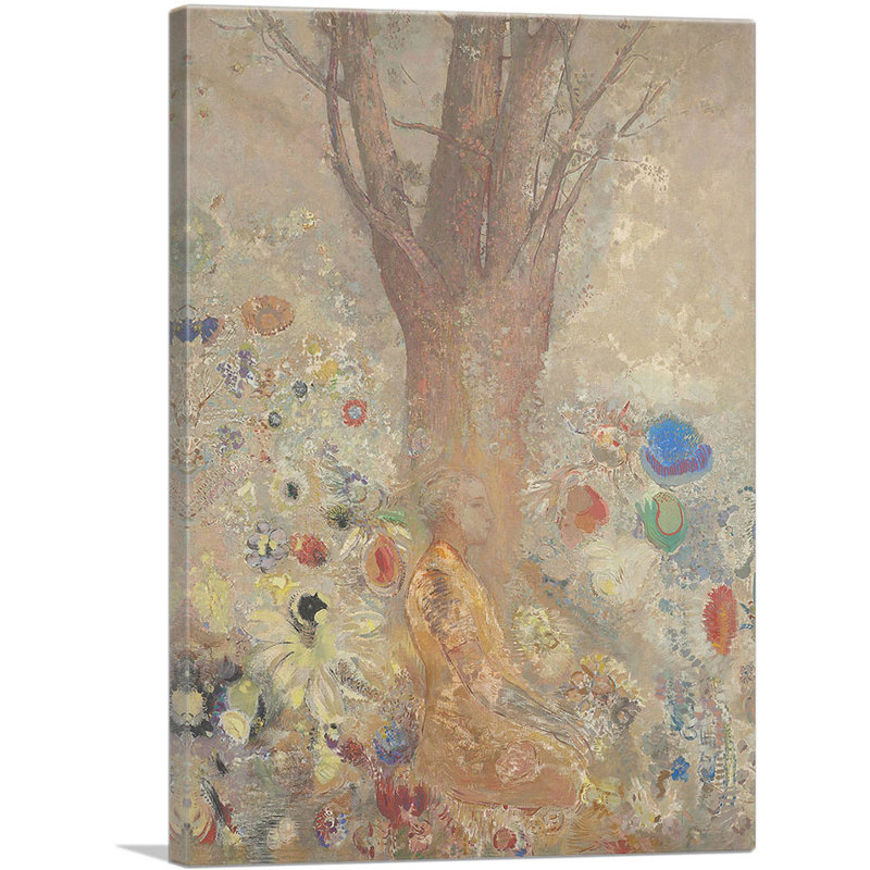 «The Buddha 1904» par Odilon Redon, reproduction d'art sur toile tendue, H 40 po x l 26 po x P 1,5 po
