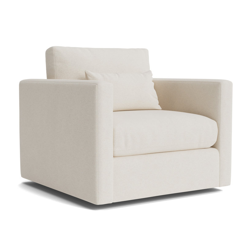 Haywood Full Swivel Chair, Performance Boucle - Cream