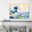 Hokusai's Wave 2.0 1 Piece Wrapped Canvas Painting-398899678
