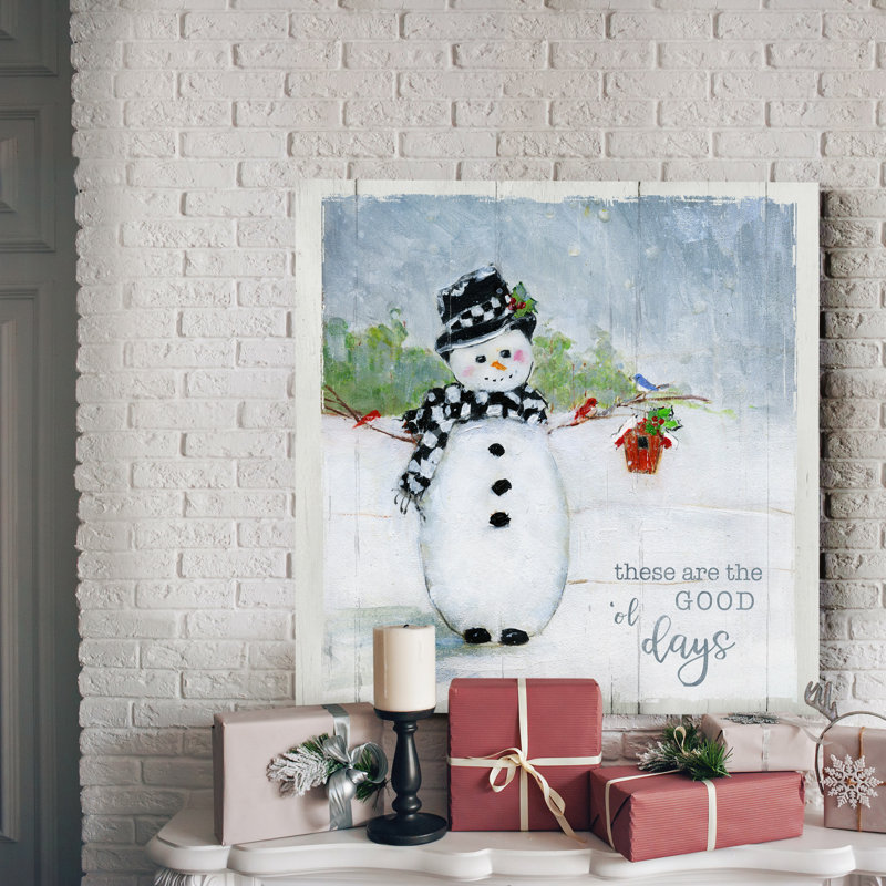 «Winter Together», reproduction d'art sur toile tendue, H 16 po x l 16 po x P 1 po