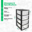 4 Drawer Storage Drawer