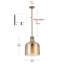 Luminaire suspendu réglable en verre martelé à 1 lumière Arata-88421481