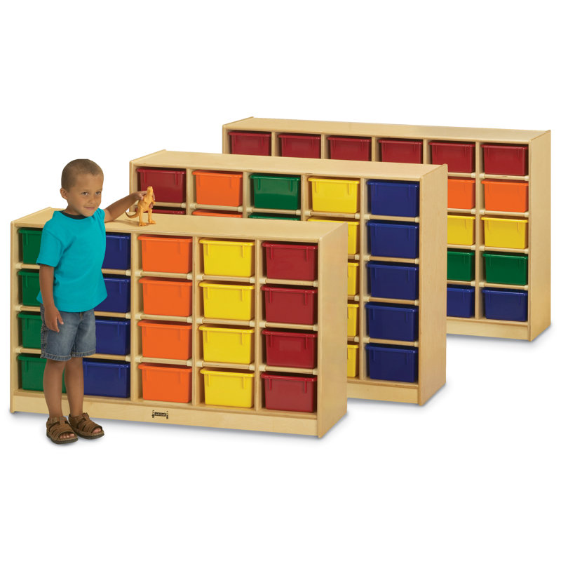 Rangement mobile à 20 casiers Jonti-Craft, Coloré, Contre-plaqué
