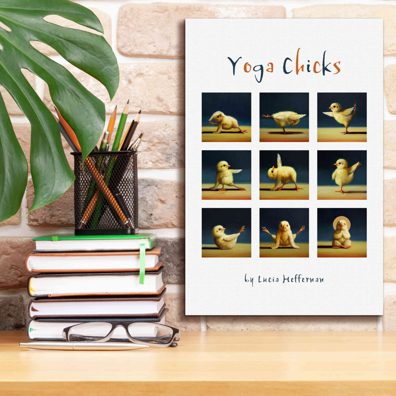 «Yoga Chicks Collage» par Lucia Heffernan - reproduction, H 18 po x l 12 po