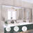 Lesamuel Filleted Corner Wall Mounted Bathroom and Vanity Mirror with Aluminum Frame-196377383-196377376-196008604