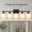 Applique murale moderne à 5 lumières