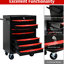 Armoire à outils roulante à roulettes - 7 tiroirs, roulement, commode thermolaquée 20 po, glissières