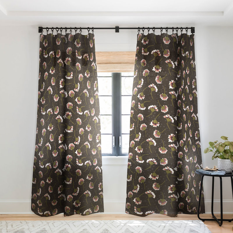 Ensemble de 2 rideaux en rideau Avenie Secret Garden, L 50 po x L 84 po