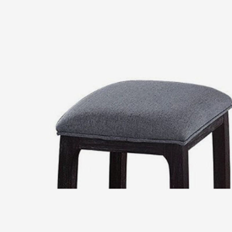 Razo Fabric & Weathered Espresso Counter Height Stool