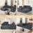 108" Chenille Compression Sectional Sofa with Chaise,Tufted Seat, No Assembly-444880967-444880988