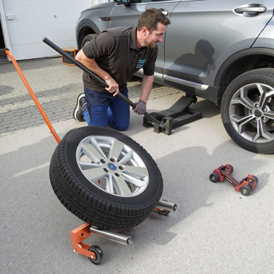 Roue Dolly 330 LBS robuste et réglable pour pneus allant de 6,5 à 31,5 pouces