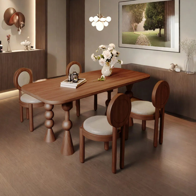 Rectangular small-sized dining table, 29.53"H x 55.12"L x 31.5"W