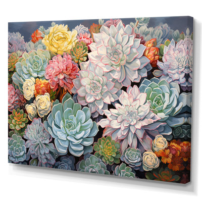 " Blue Succulent Dessert Charm "