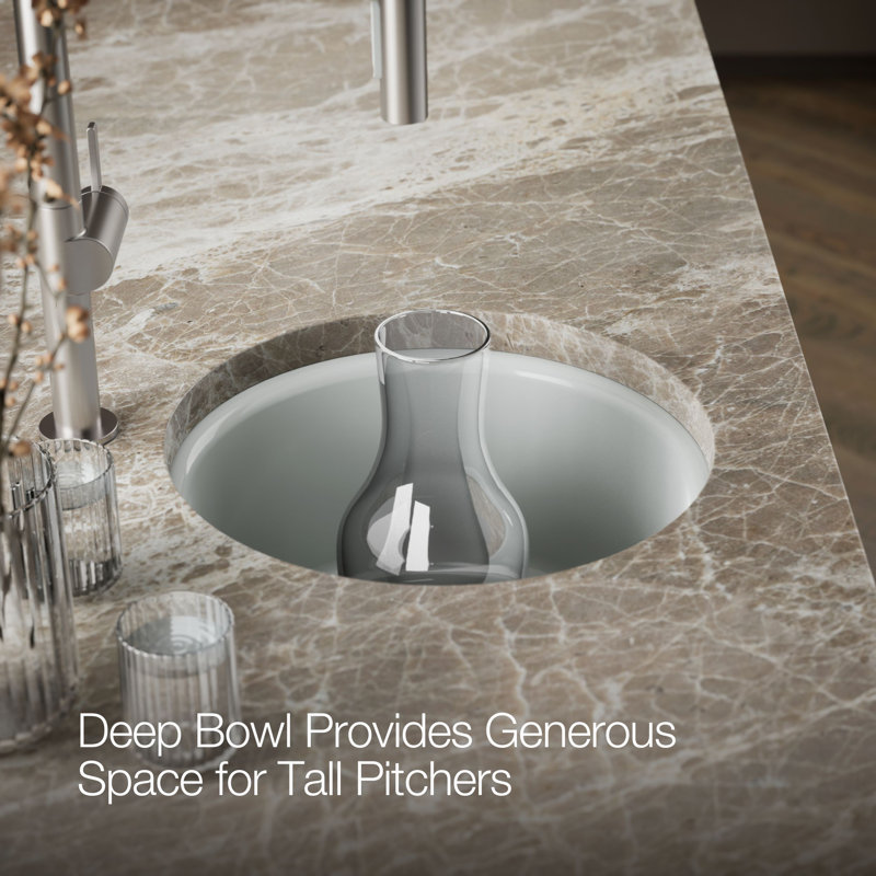 Porto Fino™ Top-Mount/Under-Mount Bar Sink, Ice Grey