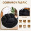 Pouf rond surdimensionné de 140 cm pour adultes, grand pouf-lit, revêtement en fausse fourrure, fauteuil de lecture confortable, fauteuil de sol rembourré pour salon, chambre et salle de jeux-1816065096