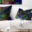 Coussin lombaire à motif floral fractal
