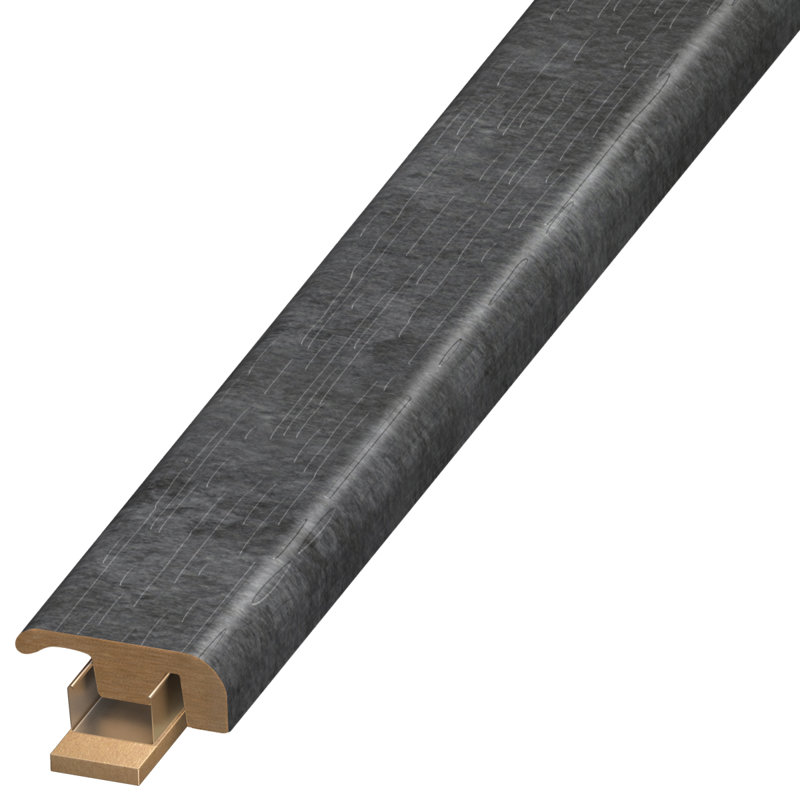 Couvre-seuil / embout en bois d'ingénierie de 0,5 po d'épaisseur x 1,38 po de largeur x 94 po, Béton foncé