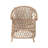 Caleigha Bohemian Ivory Braided Rattan Arm Chair