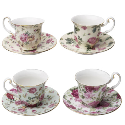 Porcelain Espresso Cup and Saucer