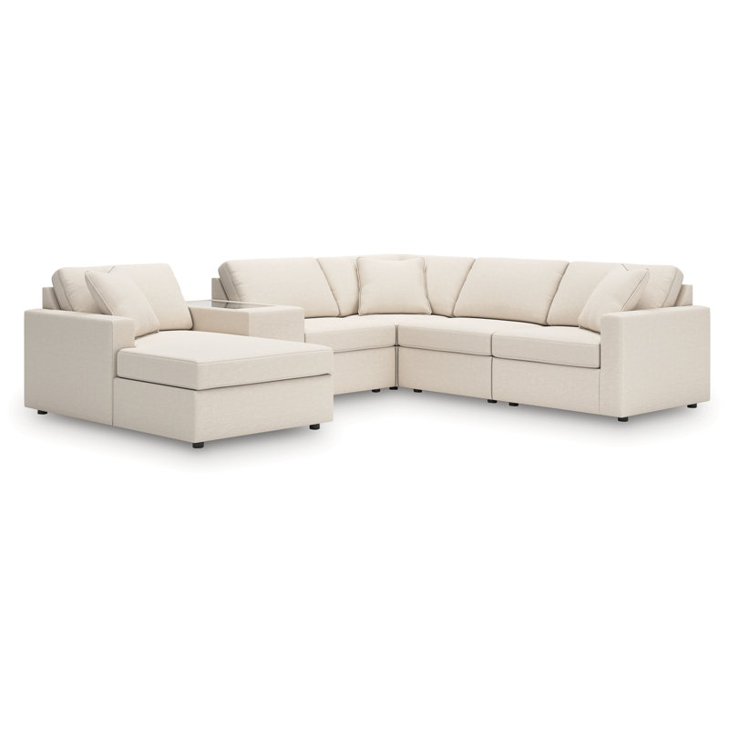Modmax 7-Piece Sectional, 36" H x 125" W x 107" D, Left Hand Facing