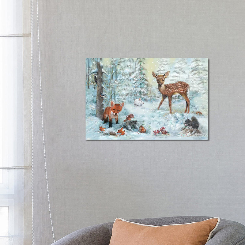 «Into the Woods» par Giordano Studios - impression sur toile tendue, H 18 po x l 26 po x P 1,5 po
