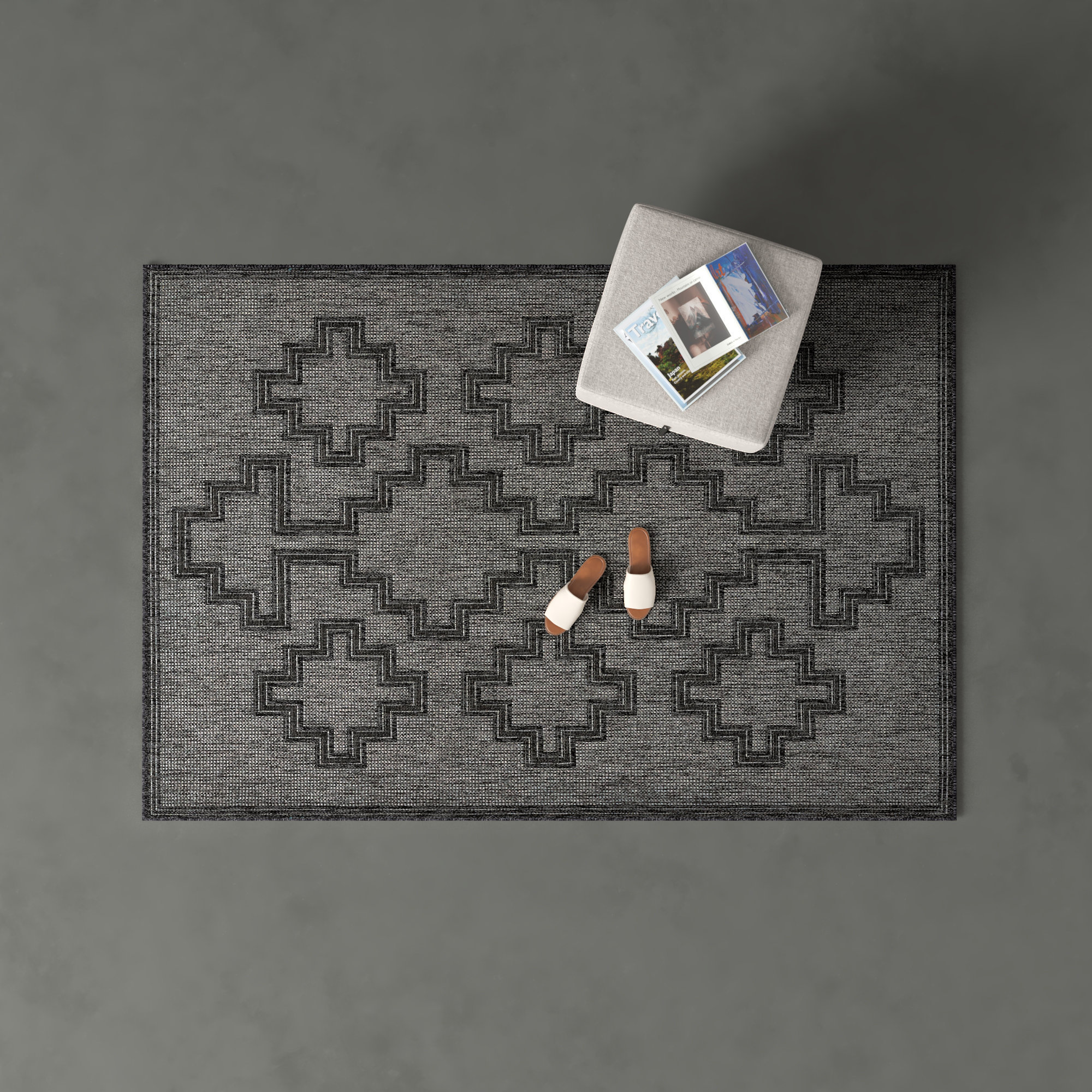 Ava Indoor/Outdoor Rug, Rectangle 6'6" x 9'